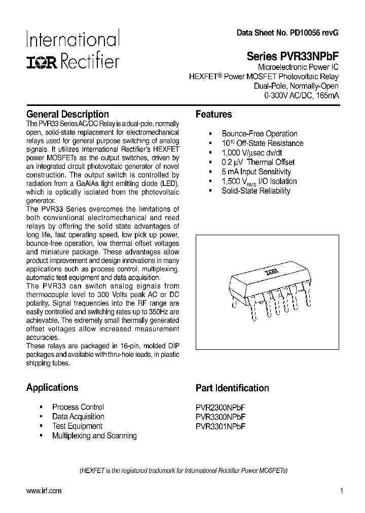 PVR2300NPBF_7673963.PDF Datasheet