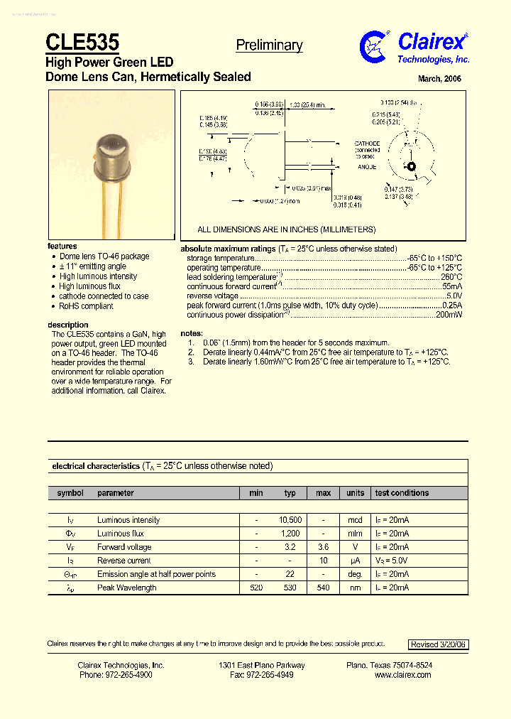 CLE535_7674279.PDF Datasheet