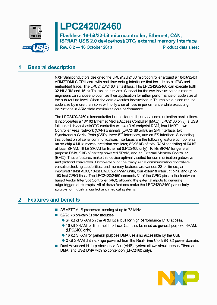 LPC2460FBD208_7674318.PDF Datasheet