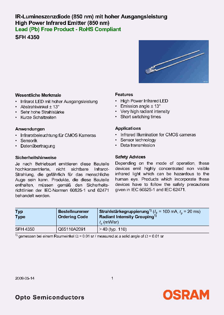 SFH4350-BW_7674873.PDF Datasheet