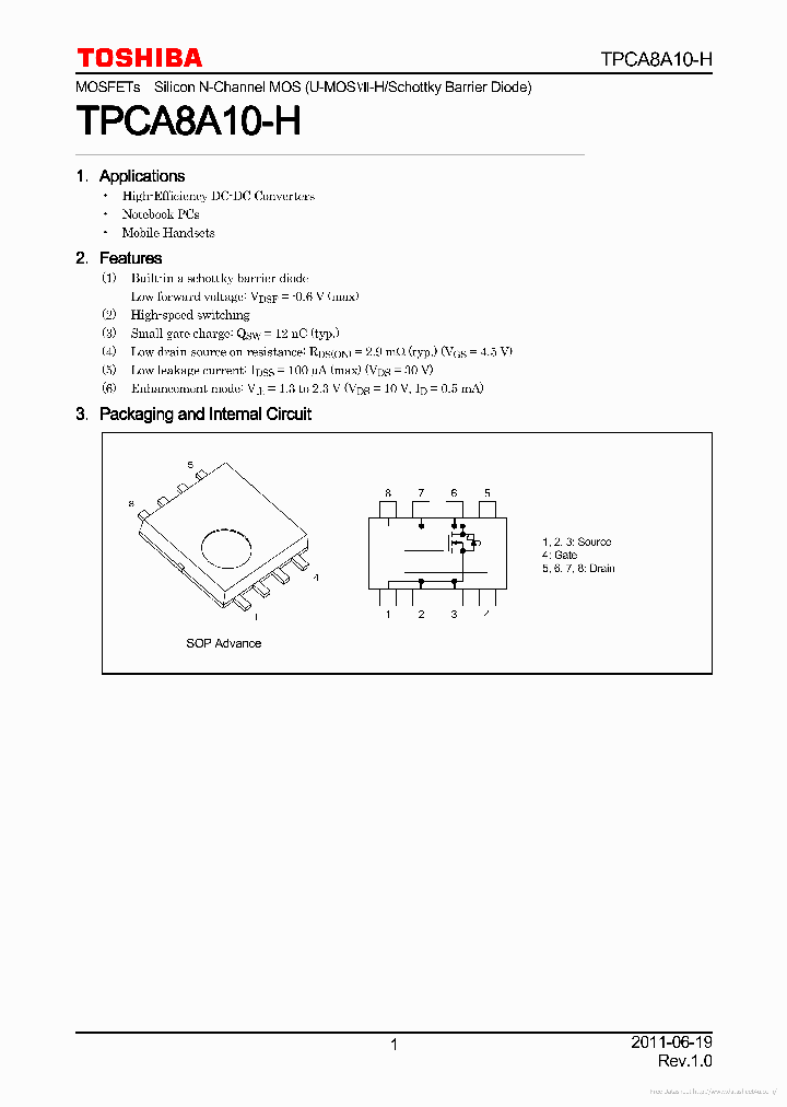 TPCA8A10-H_7675128.PDF Datasheet
