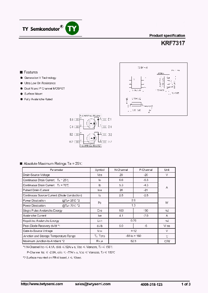 KRF7317_7675180.PDF Datasheet