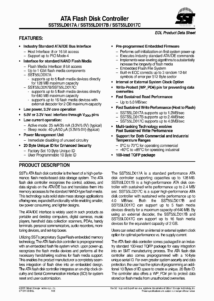 SST55LD017A-40-C-TQW_7675471.PDF Datasheet