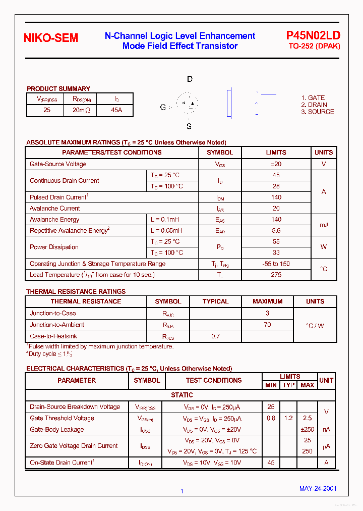 P45N02LD_7676018.PDF Datasheet