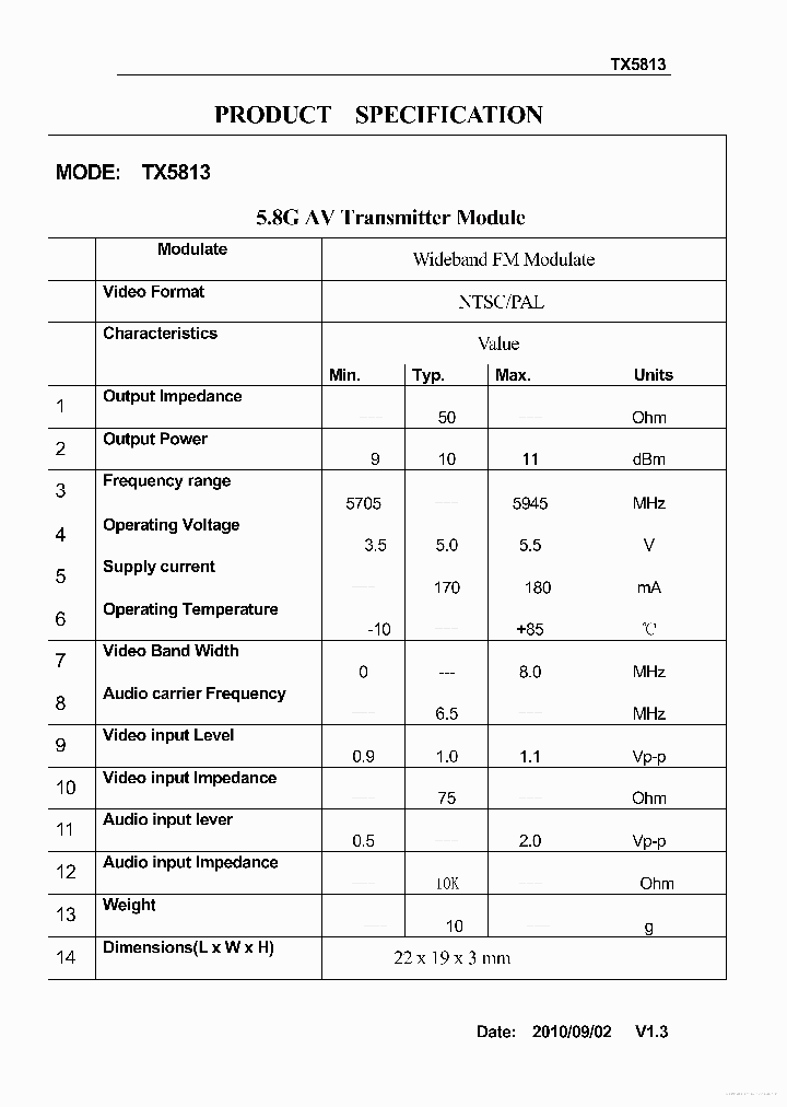 TX5813_7676169.PDF Datasheet