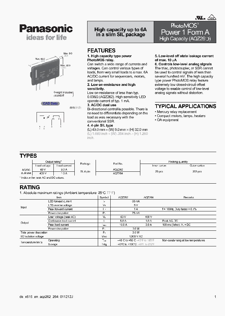 AQZ264_7679339.PDF Datasheet