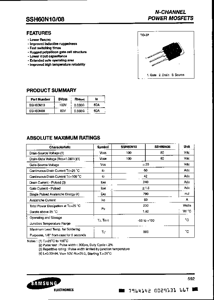 SSH60N10_7679650.PDF Datasheet