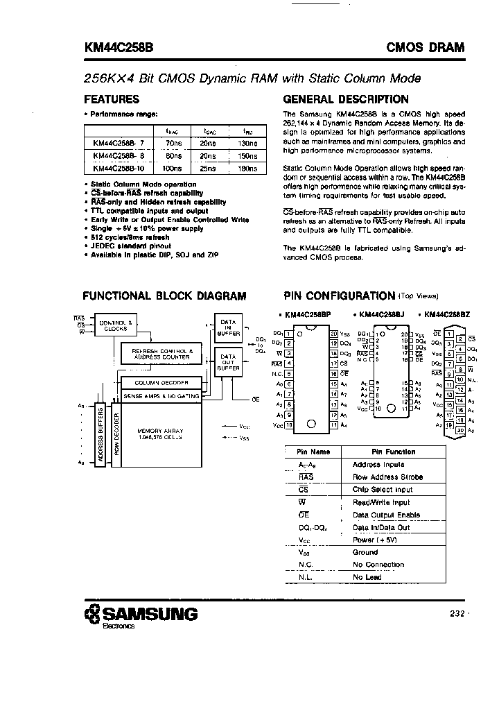KM44C258BJ-8_7680840.PDF Datasheet