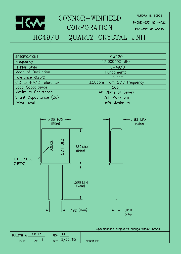CW120-12000000MHZ-CL_7682226.PDF Datasheet