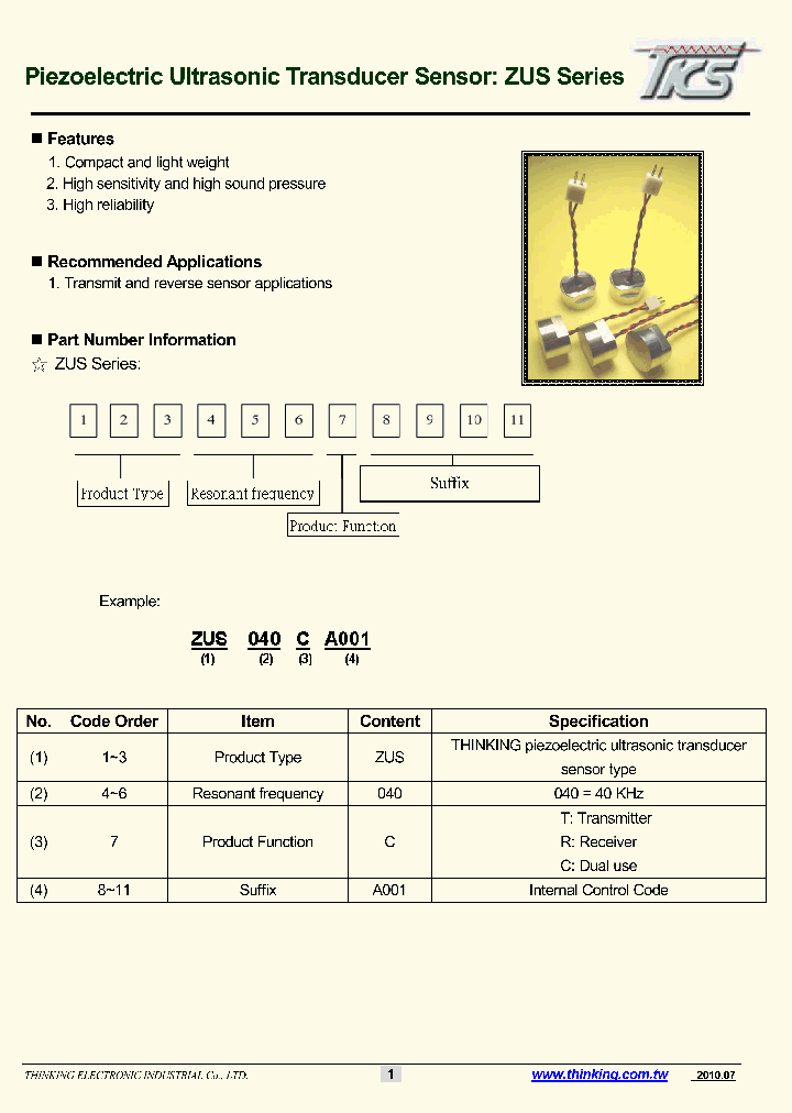 ZUS040CA001_7682902.PDF Datasheet
