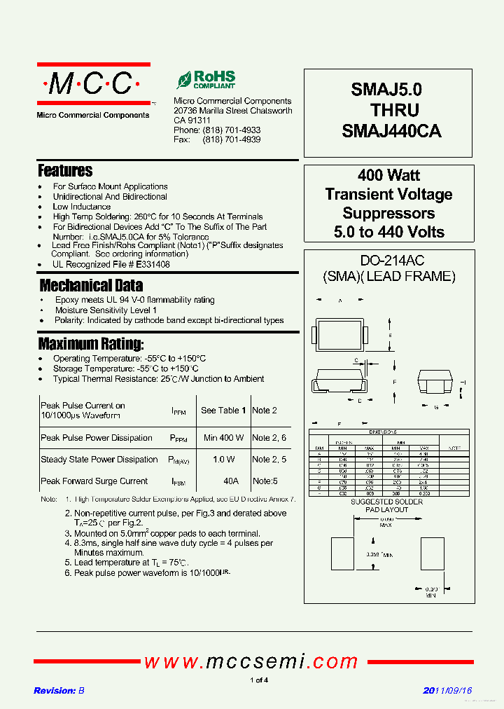 SMAJ50_7682767.PDF Datasheet
