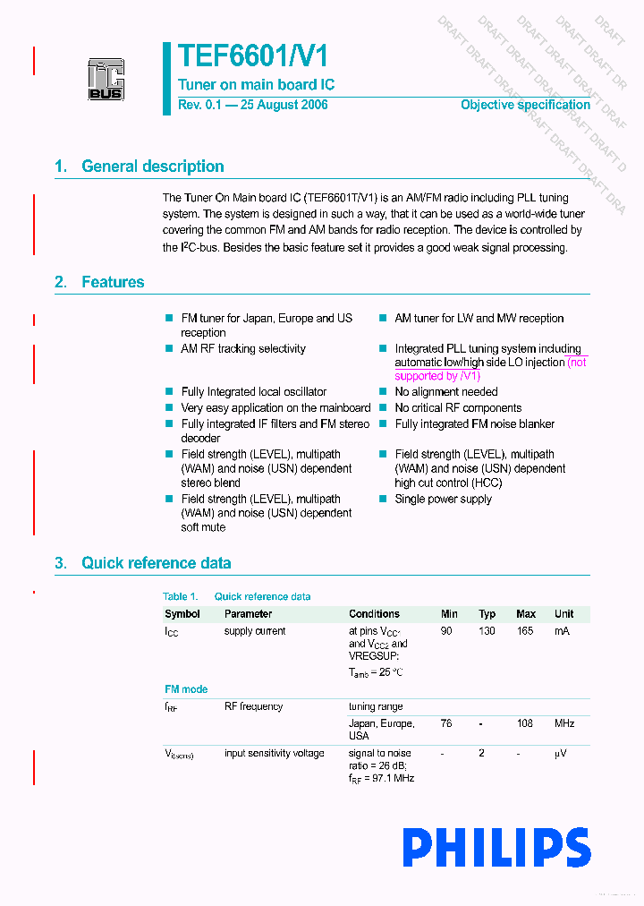 TEF6601_7682980.PDF Datasheet
