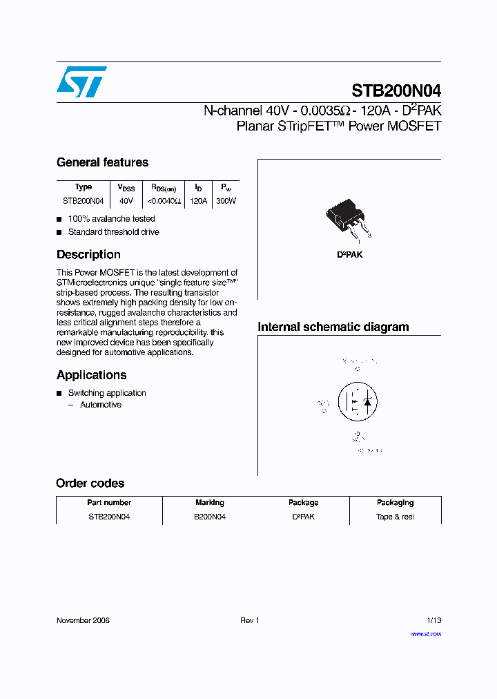 STB200N04_7683242.PDF Datasheet