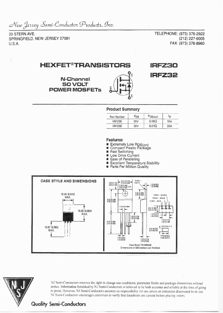 IRFZ32_7683692.PDF Datasheet