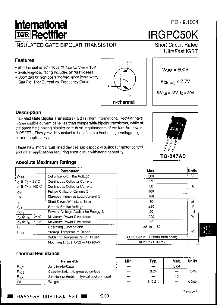 IRGPC50K_7683675.PDF Datasheet