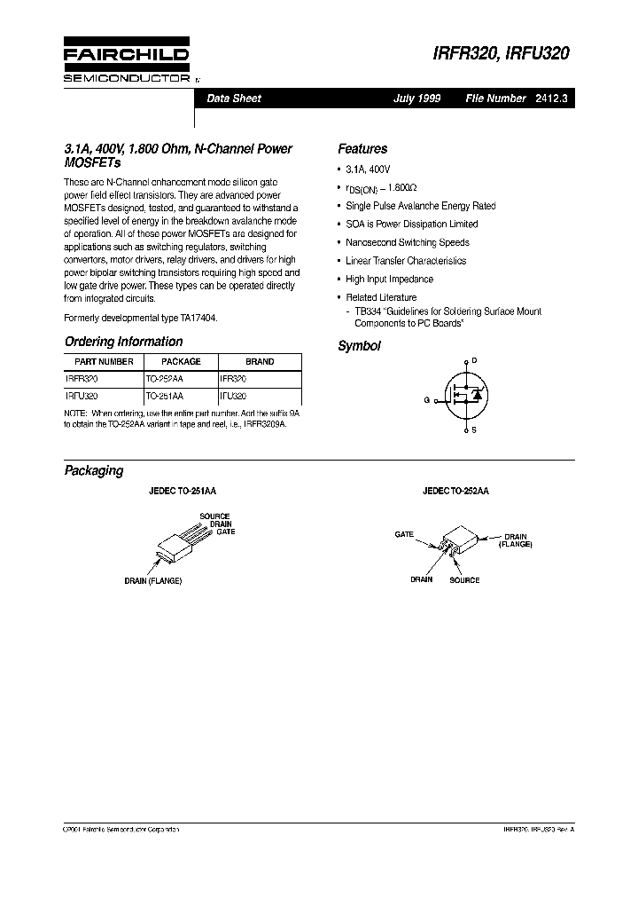 IRFR320_7683451.PDF Datasheet