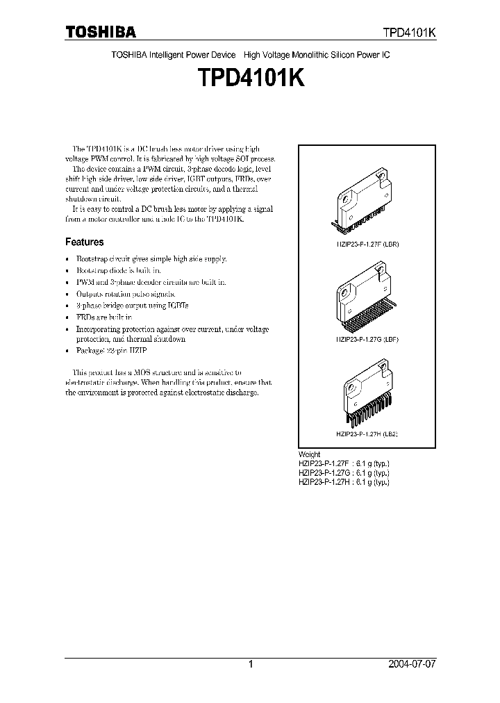 TPD4101KLBF_7683545.PDF Datasheet