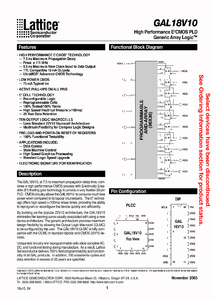GAL18V10B-15LJN_7684005.PDF Datasheet