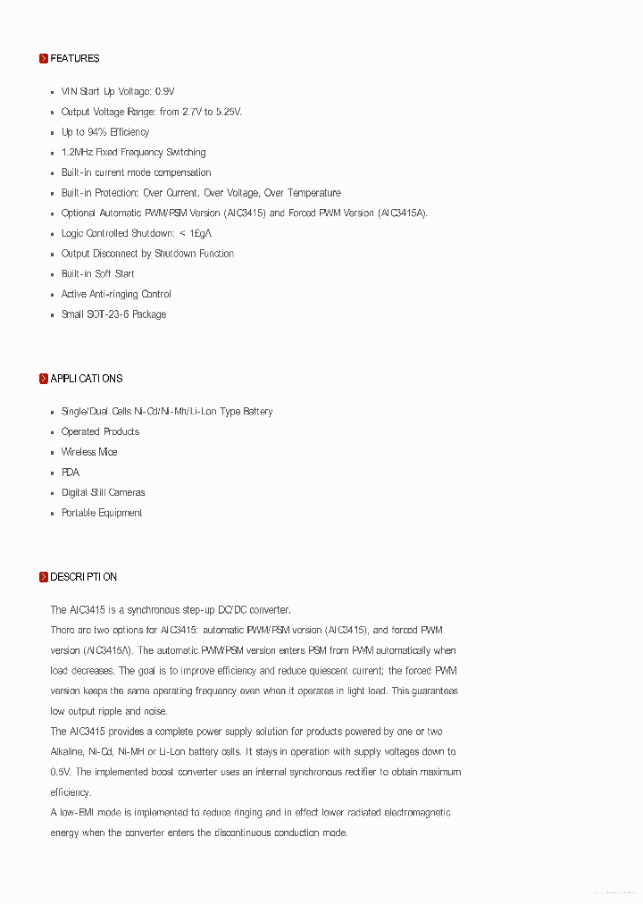 AIC3415_7684013.PDF Datasheet