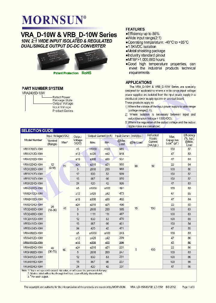 VRA1212D-10W_7684586.PDF Datasheet