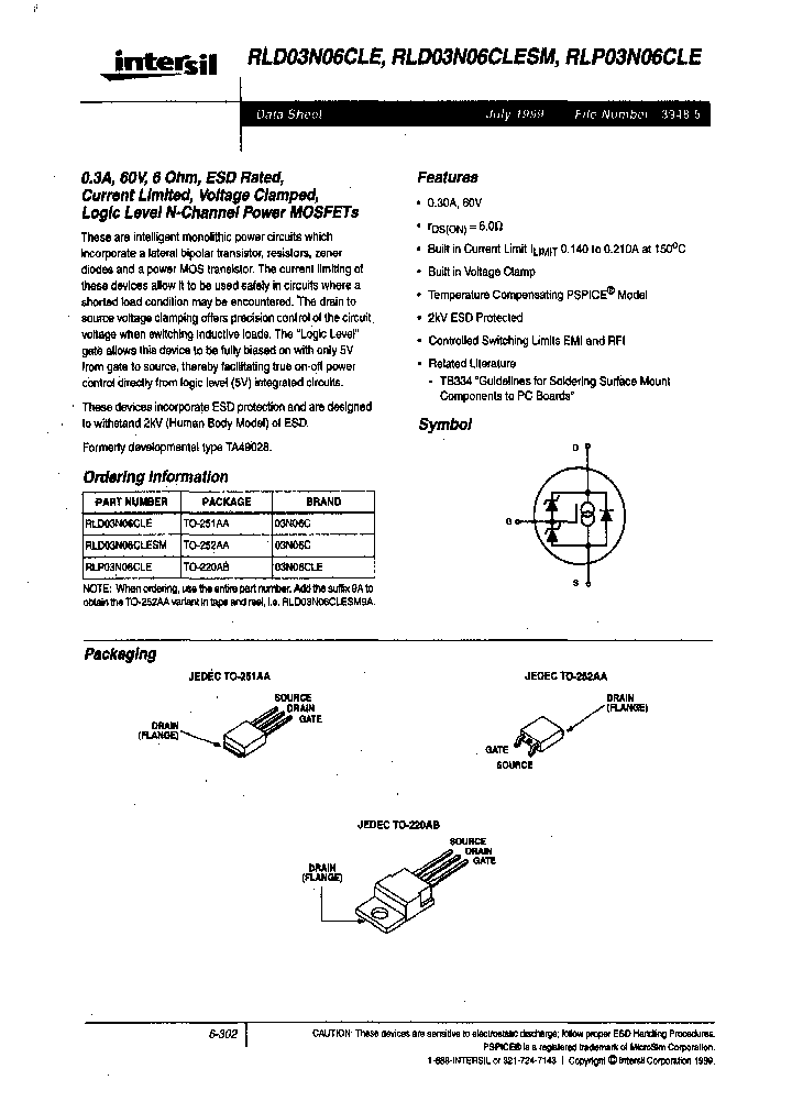 RLD03N06CLE_7684963.PDF Datasheet