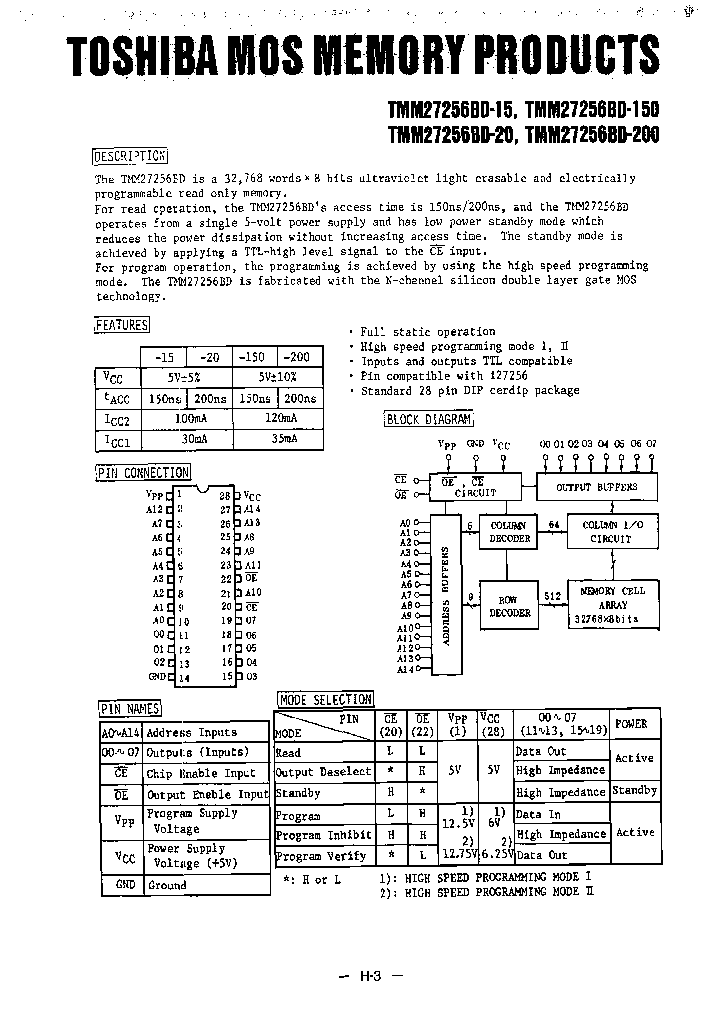 TMM27256BD-20_7685163.PDF Datasheet