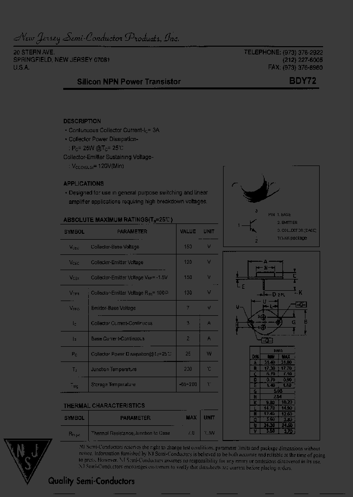 BDY72_7687952.PDF Datasheet