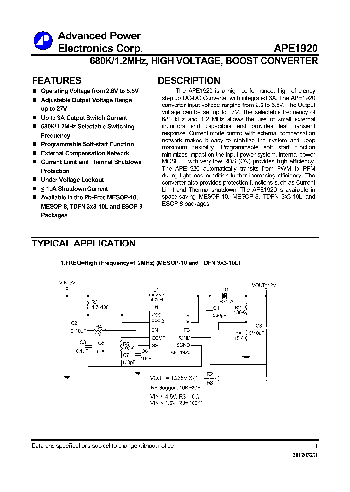 APE1920TGN3_7688335.PDF Datasheet
