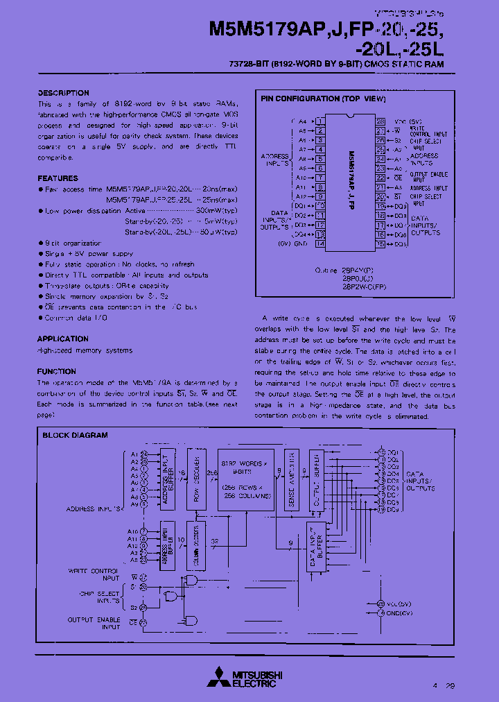 M5M5179AFP-20T_7689771.PDF Datasheet