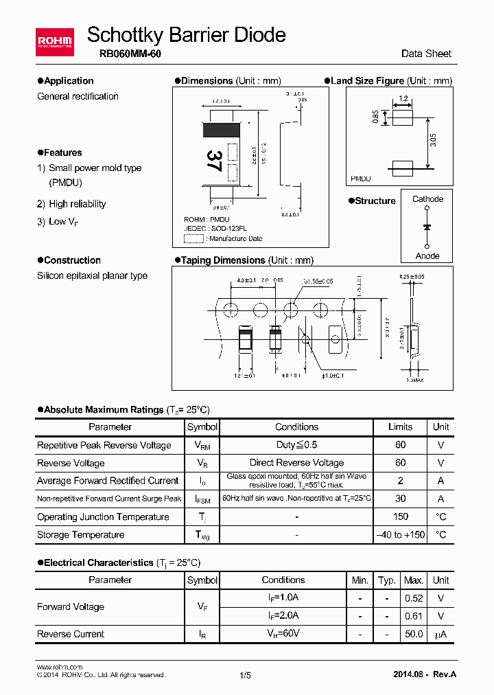 RB060MM-60_7688725.PDF Datasheet