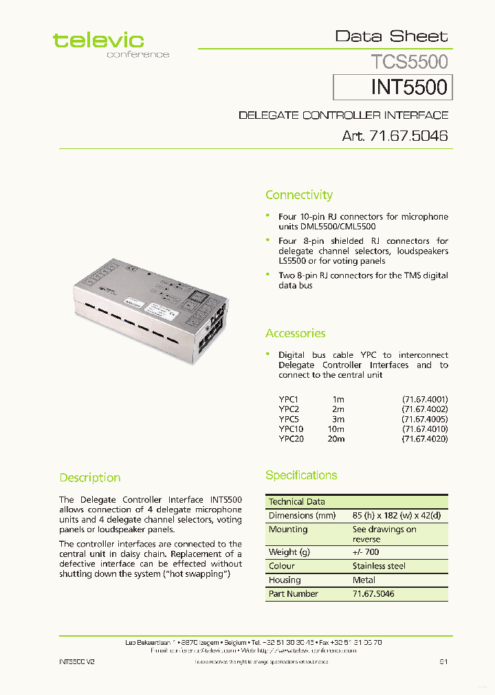 TCS5500_7690124.PDF Datasheet