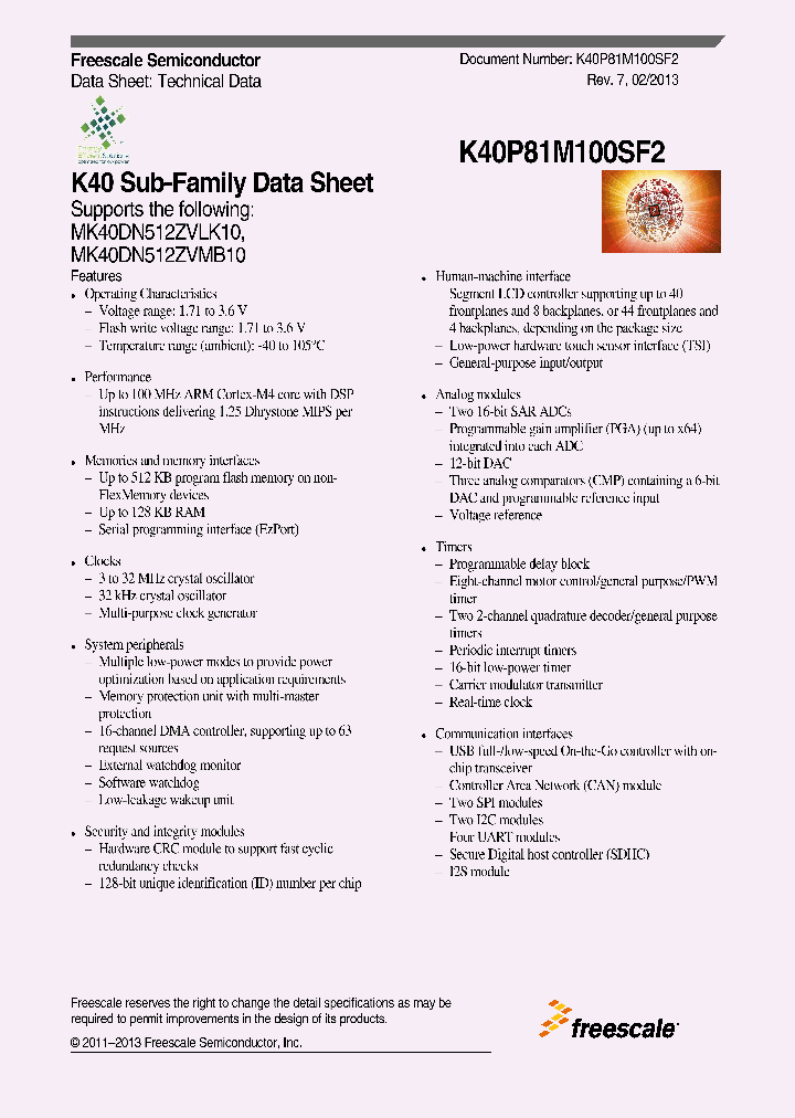 K40P81M100SF2_7690383.PDF Datasheet