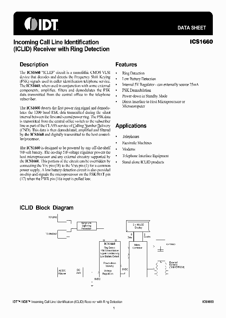 ICS1660M_7692896.PDF Datasheet