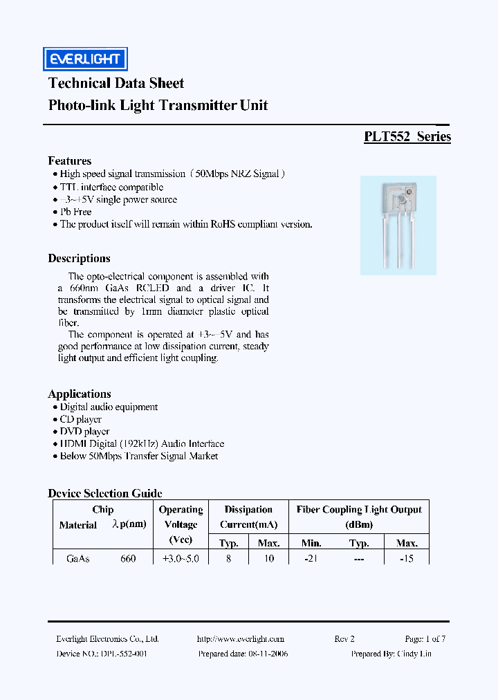 PLT552S1_7691846.PDF Datasheet