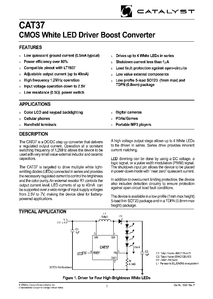 CAT37EKK_7692707.PDF Datasheet