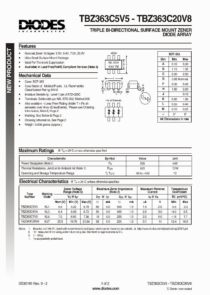 TBZ363C6V4-7_7694373.PDF Datasheet