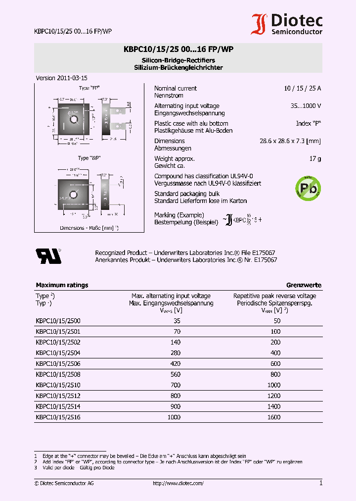 KBPC10_7694961.PDF Datasheet
