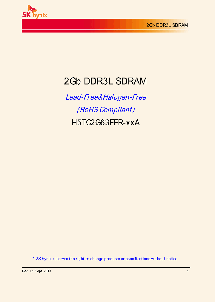 H5TC2G63FFR-G7A_7695267.PDF Datasheet