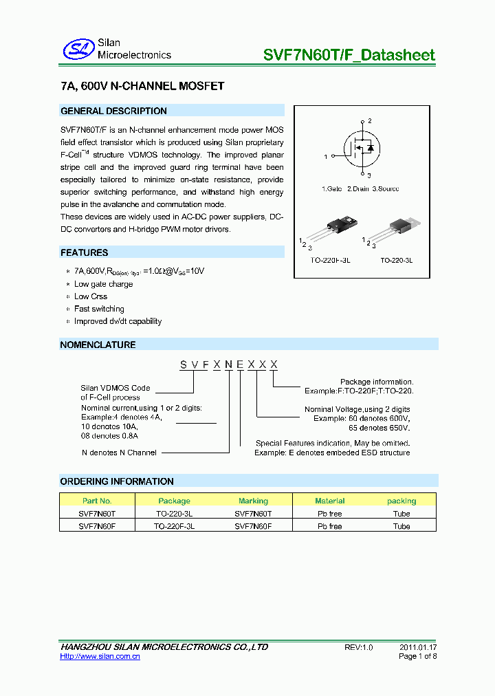 SVF7N60T_7695377.PDF Datasheet