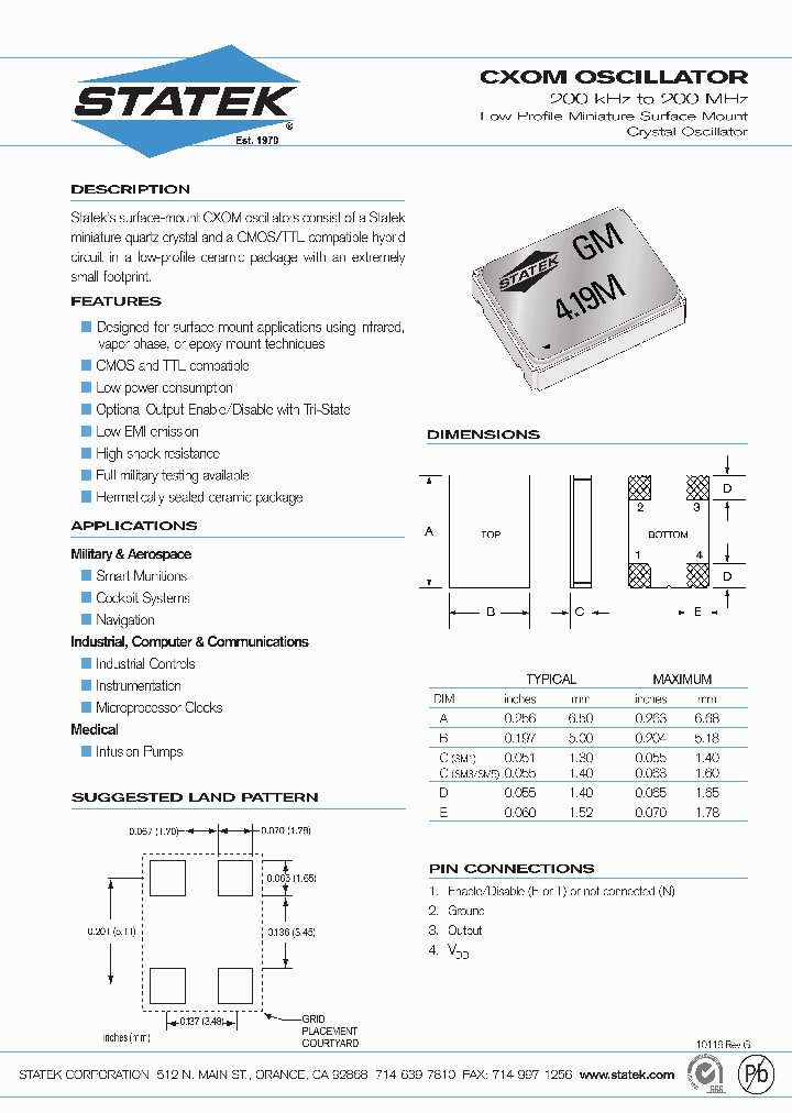 CXOM_7695821.PDF Datasheet