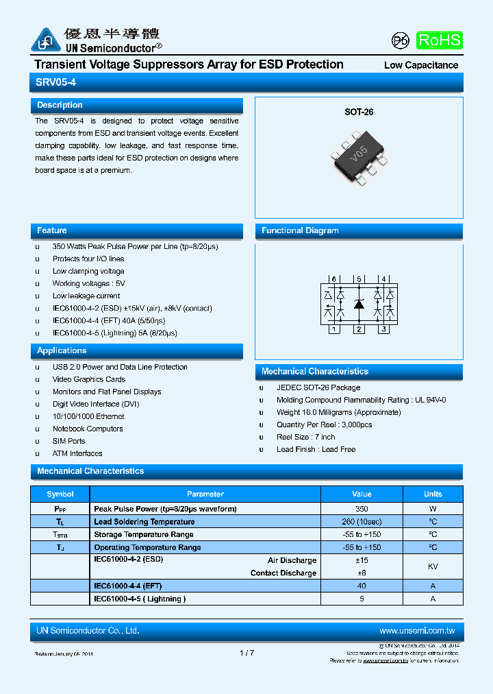 SRV05-4_7695960.PDF Datasheet