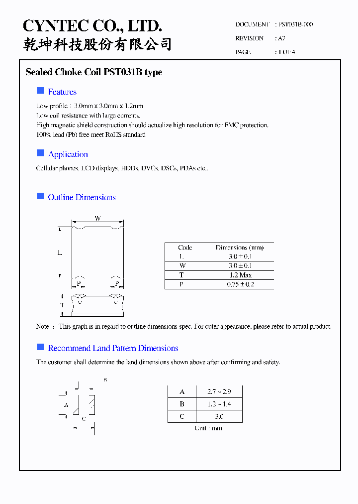 PST031B-000_7696650.PDF Datasheet