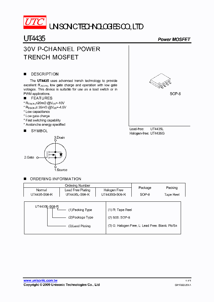 UT4435L-S08-R_7697101.PDF Datasheet