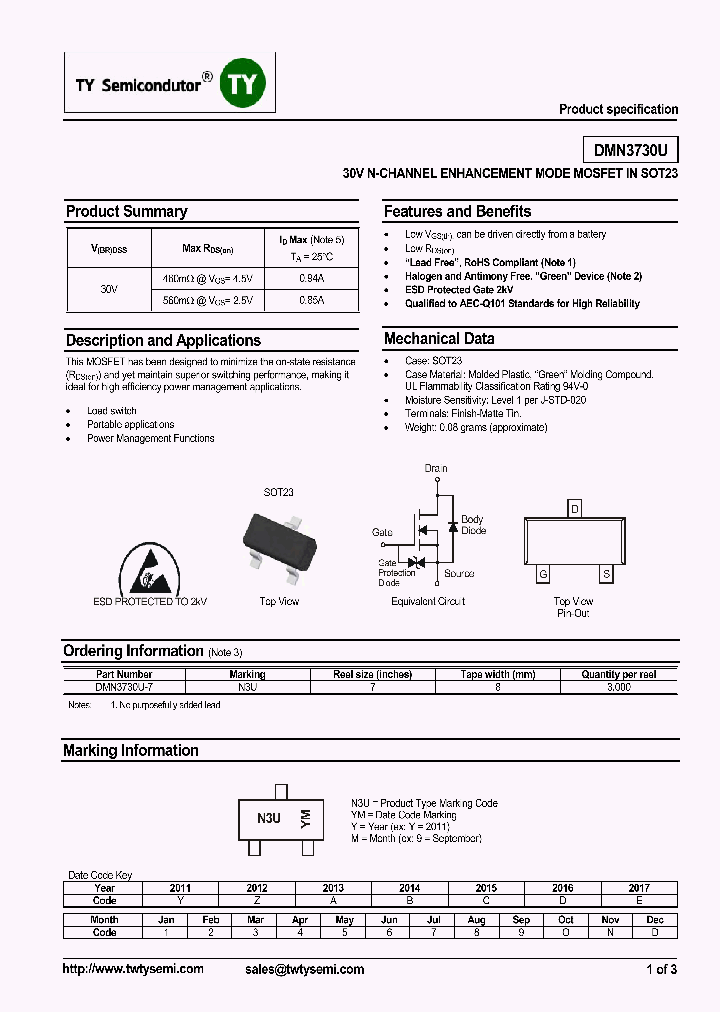 DMN3730U-7_7698794.PDF Datasheet