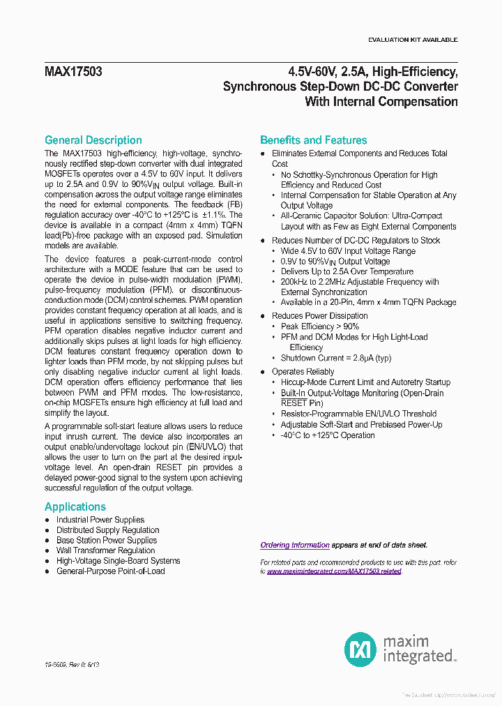 MAX17503_7698689.PDF Datasheet