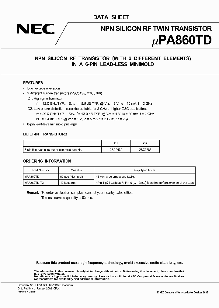 UPA860TD_7699216.PDF Datasheet