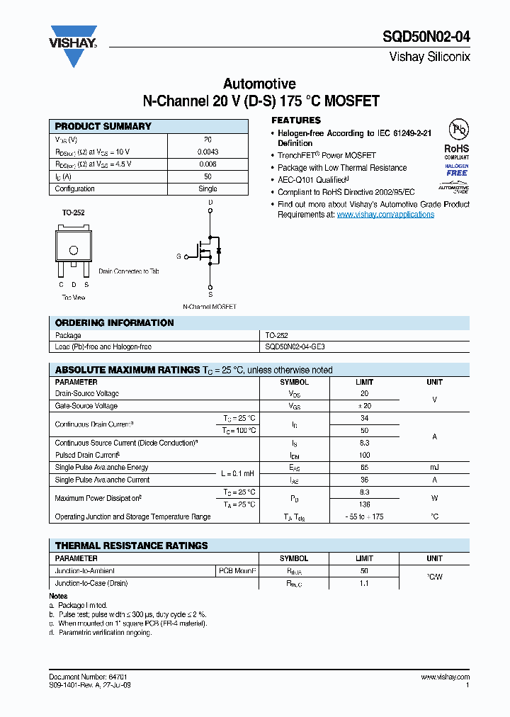SQD50N02-04-GE3_7699885.PDF Datasheet
