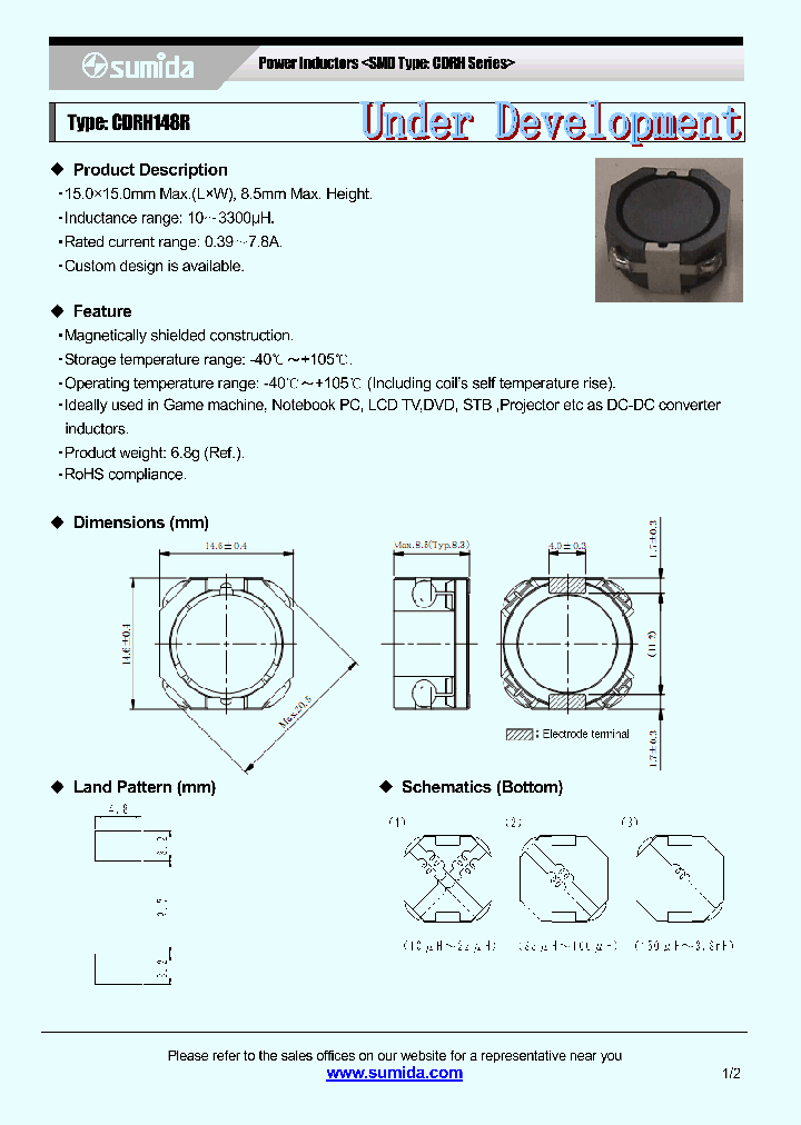CDRH148RNP-101MC_7701289.PDF Datasheet