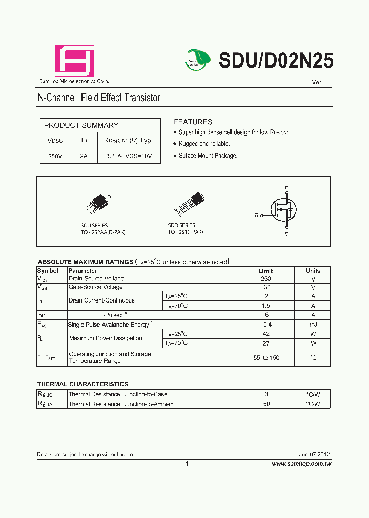 SDD02N25_7702136.PDF Datasheet