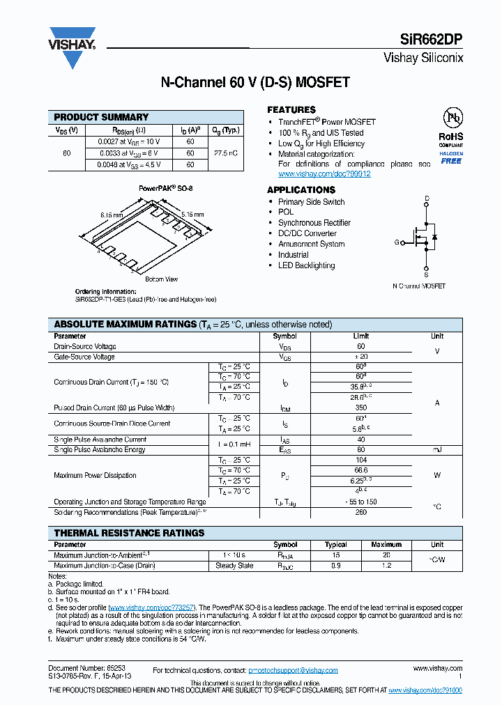 SIR662DP-T1-GE3_7702179.PDF Datasheet